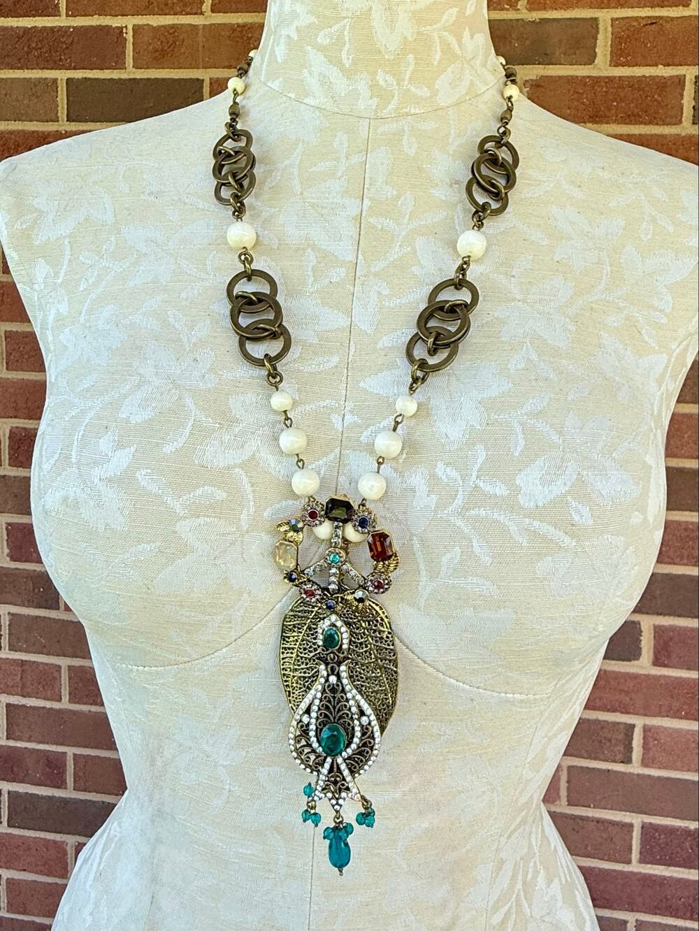 Upcycled Handcrafted Colorful Necklace